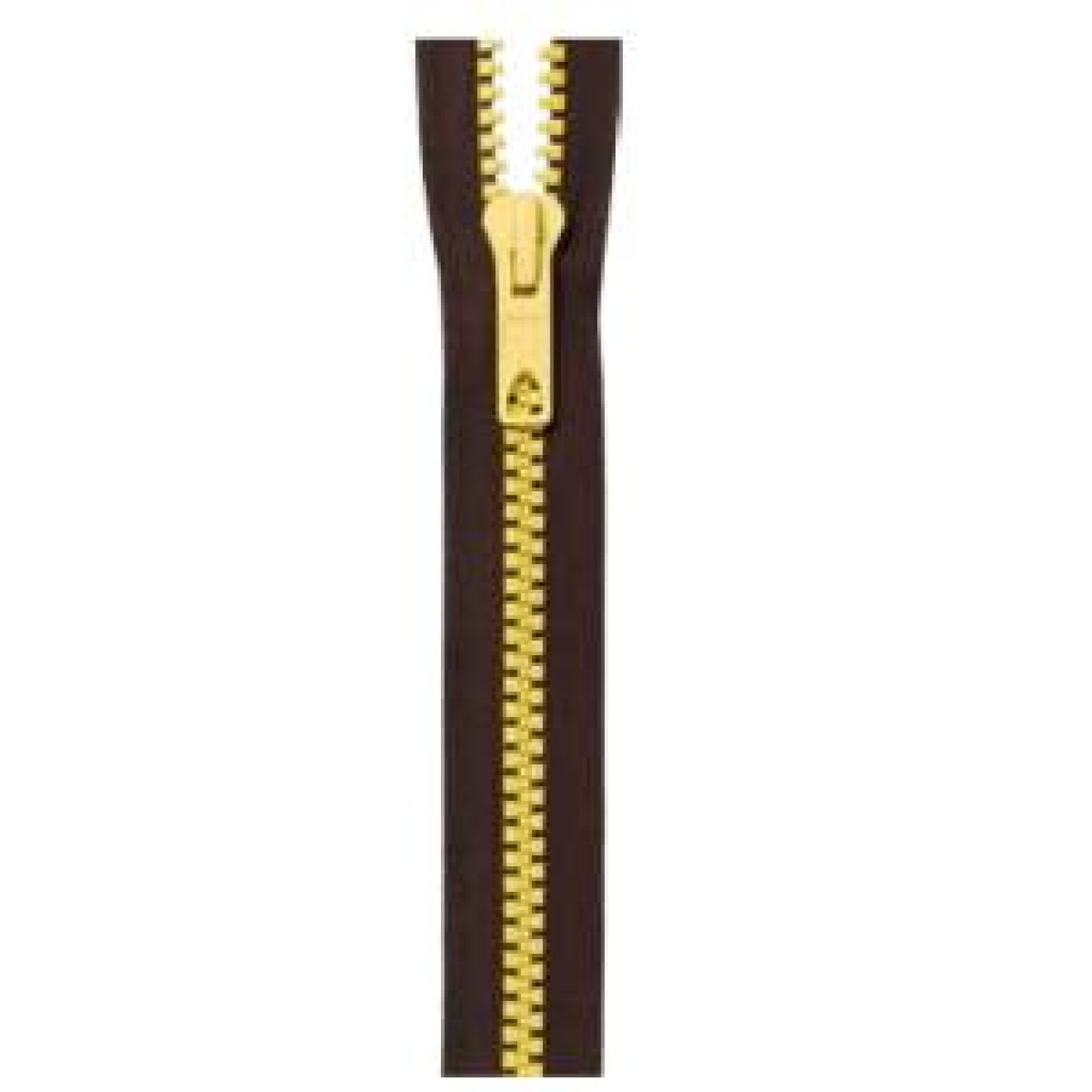 Prym RV S12 Bicolor open-end Profil 40 cm / dunkelbraun/gelb