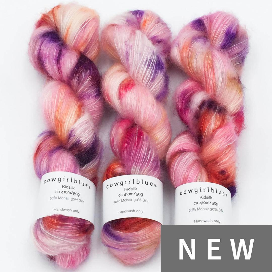 Cowgirl Blues KidSilk gradient hand-dyed yarn
