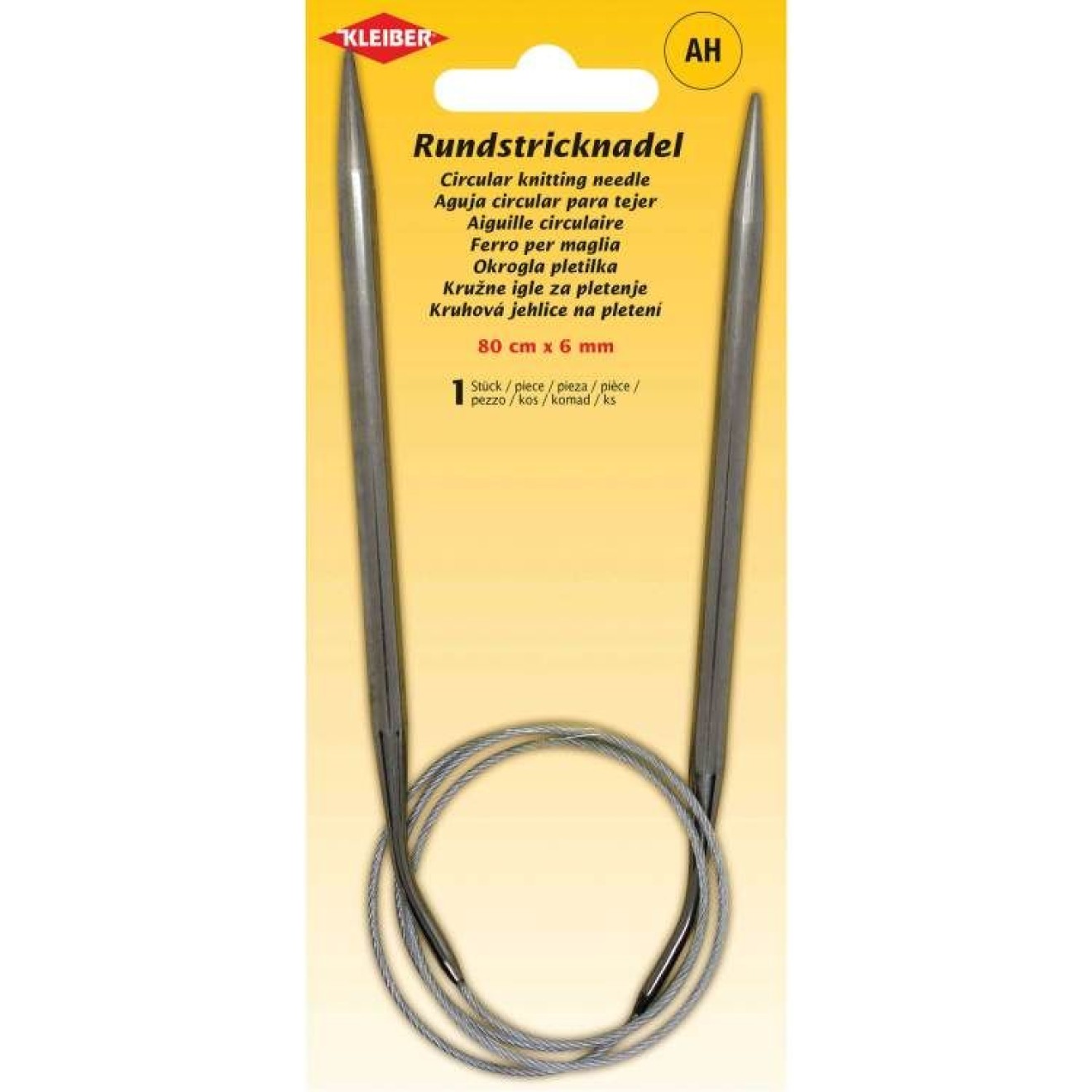 Kleiber circular needle 6,00 mm / 80 cm
