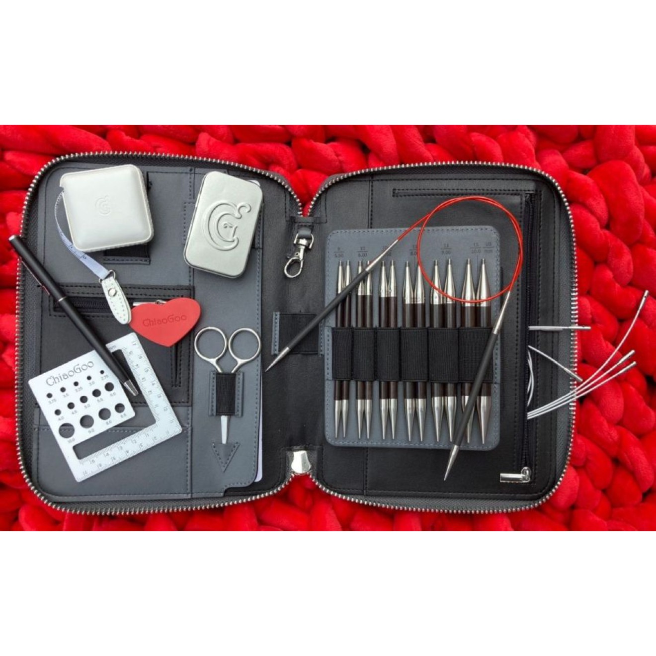 ChiaoGoo Forté 2.0 Stainless Steel Tipped interchangeable needle set