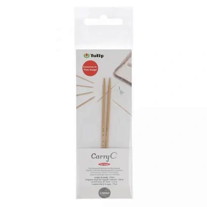 Tulip CarryC aiguilles circulaires interchangeables en bambou pour laine fine – 2,25 mm