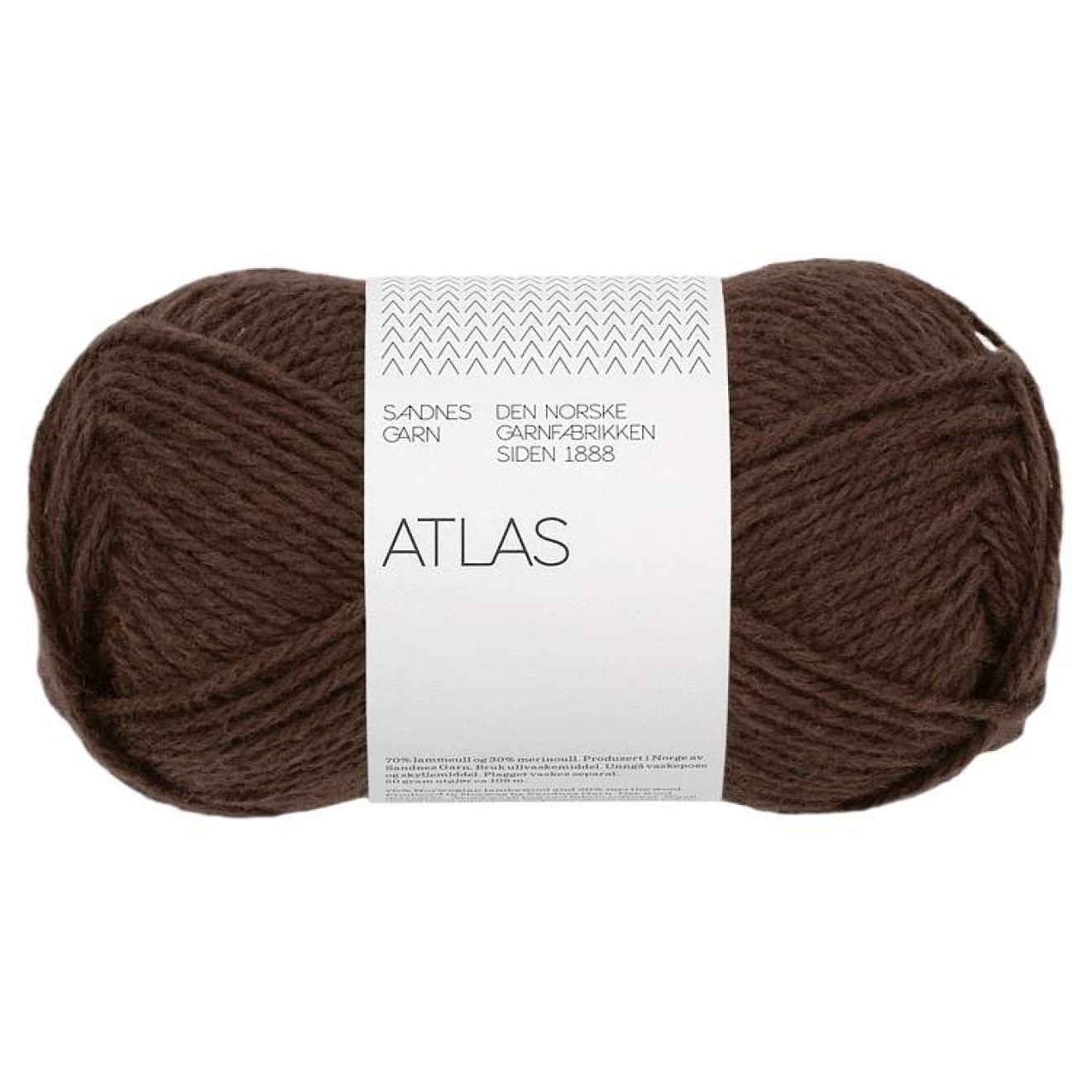Sandnes Garn Atlas colour 3591 dark brown mottled