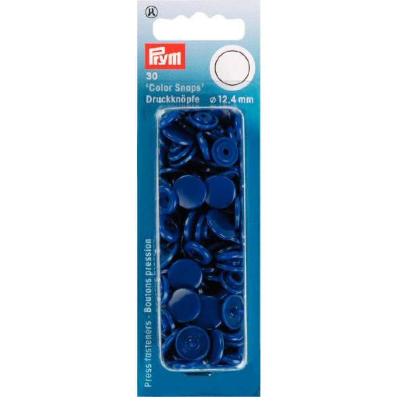 Prym sew-free snap fasteners Color Snaps 12,4 mm / königsblau