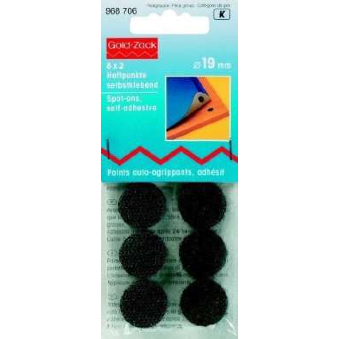 Prym Haftpunkte 19 mm / schwarz