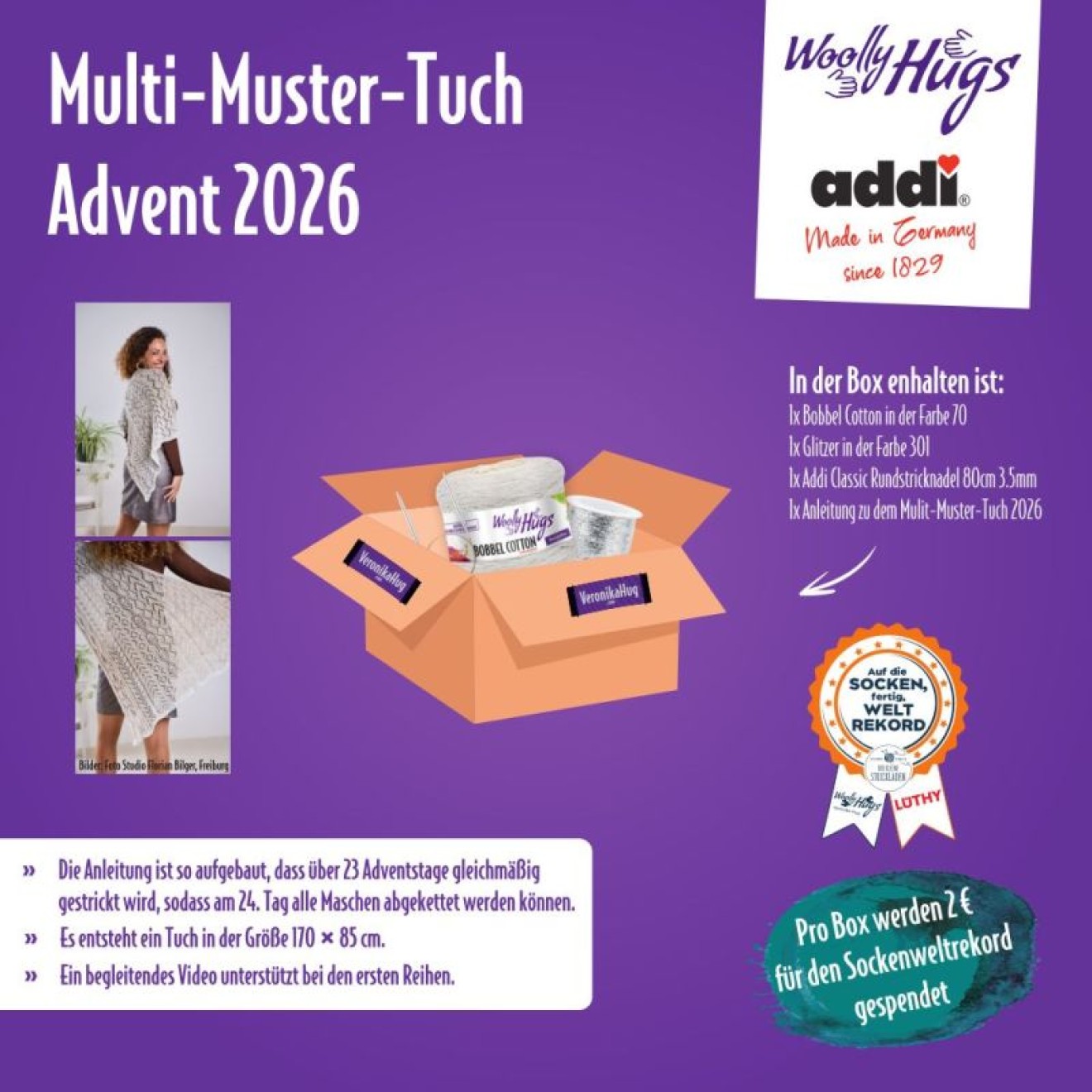 Pro Lana Multi-Muster-Tuch-Box Advent 2026
