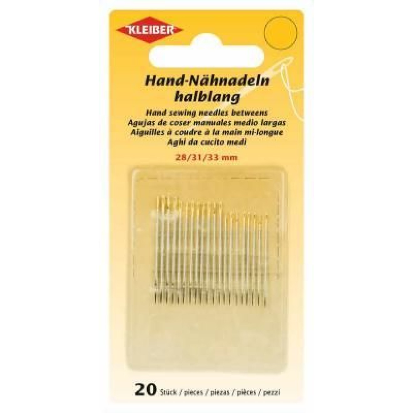 Kleiber Nähnadeln 28, 31, 33 mm