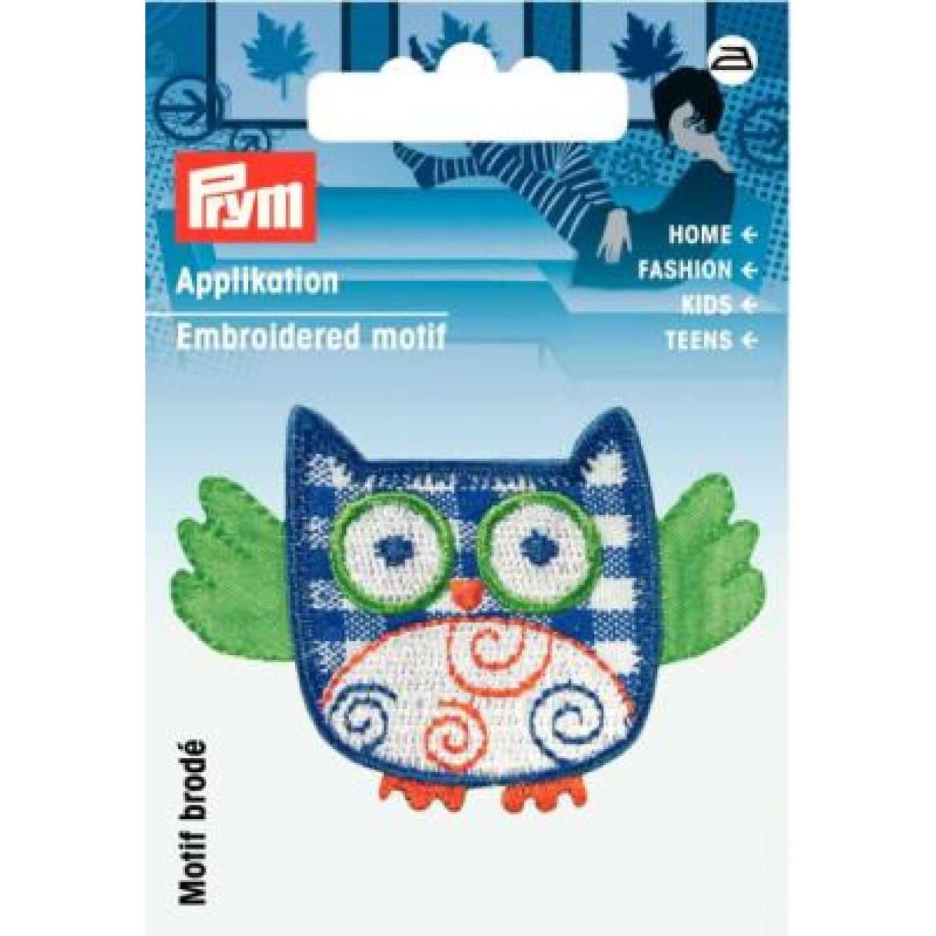 Prym Applikationen - Kids and Hits - aufbügelbar ca. 3,0x5,0 cm / blau/grün