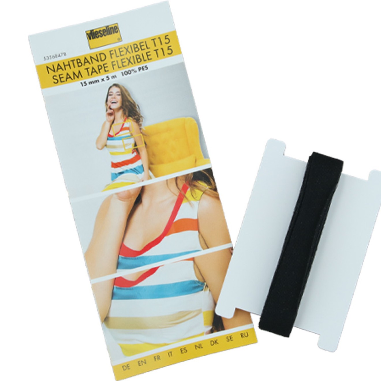Vlieseline Nahtband colour black