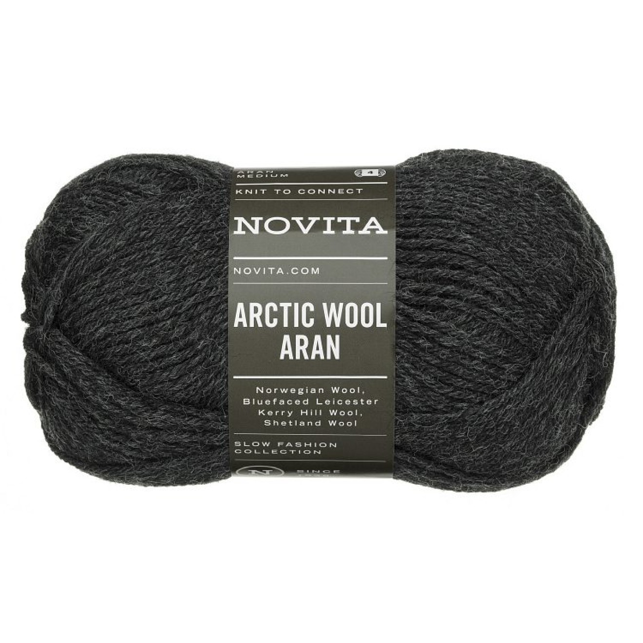 Novita Arctic Wool Aran colour 89 thunder