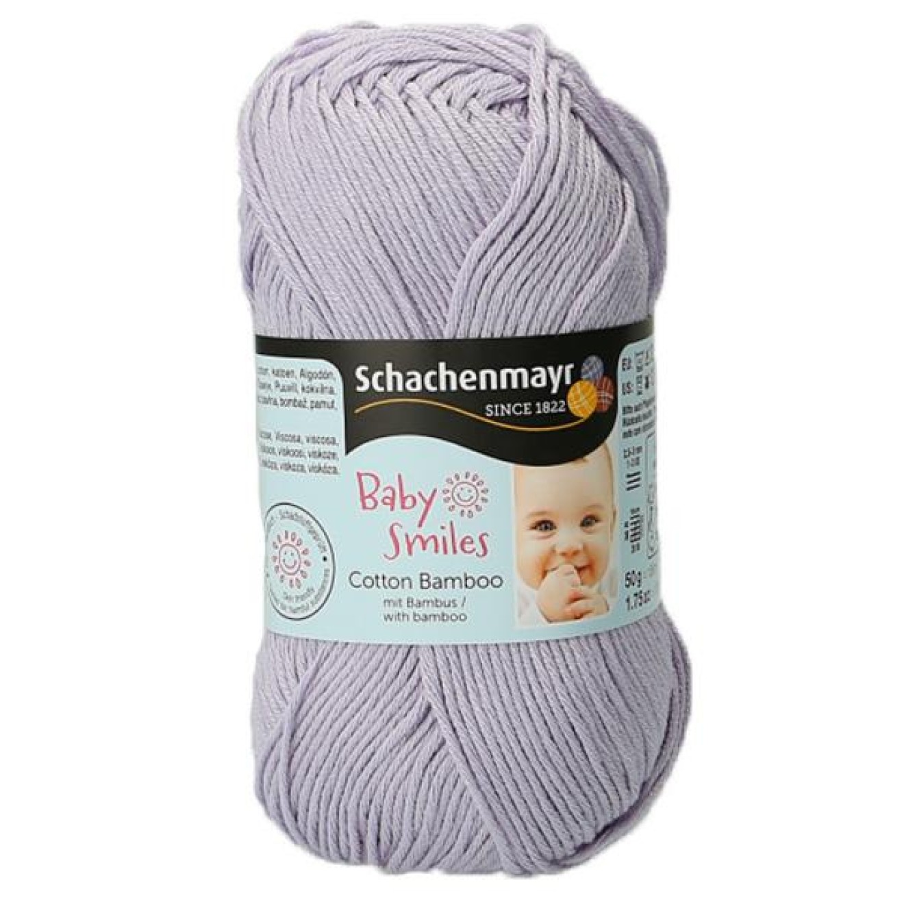 Schachenmayr Baby Smiles Cotton Bamboo colour 01040 lilac