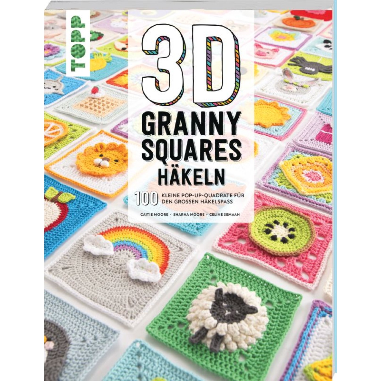 frechverlag Granny Squares Häkeln - 100 kleine Pop-Up-Quadrate 3D Granny Squares häkeln - 100 kleine Pop-Up-Quadrate