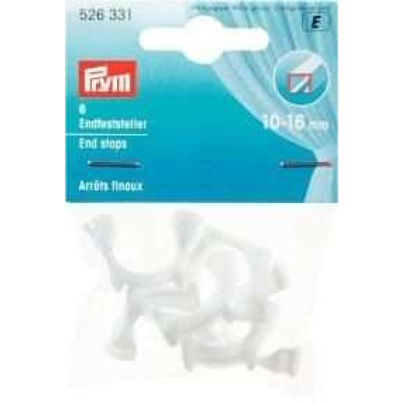 Prym Endfeststeller 10-16 mm / weiß