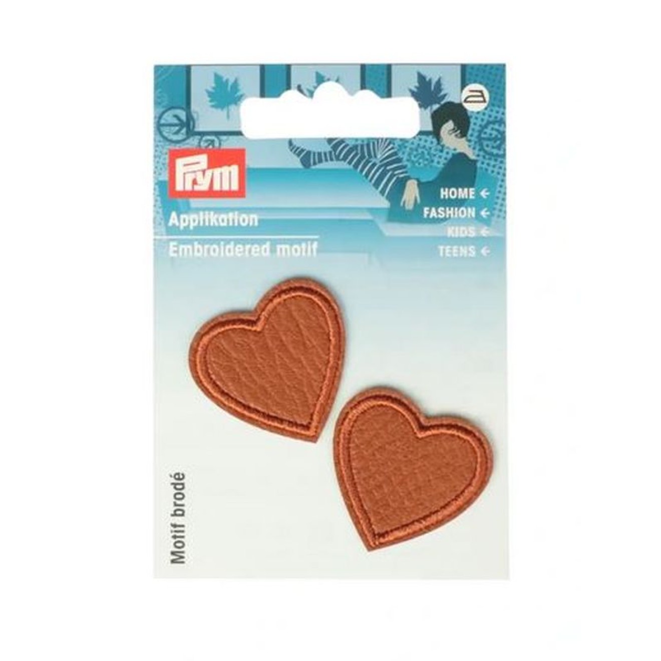 Prym Applikationen - Kids and Hits - aufbügelbar 30 mm x 29 mm / camel