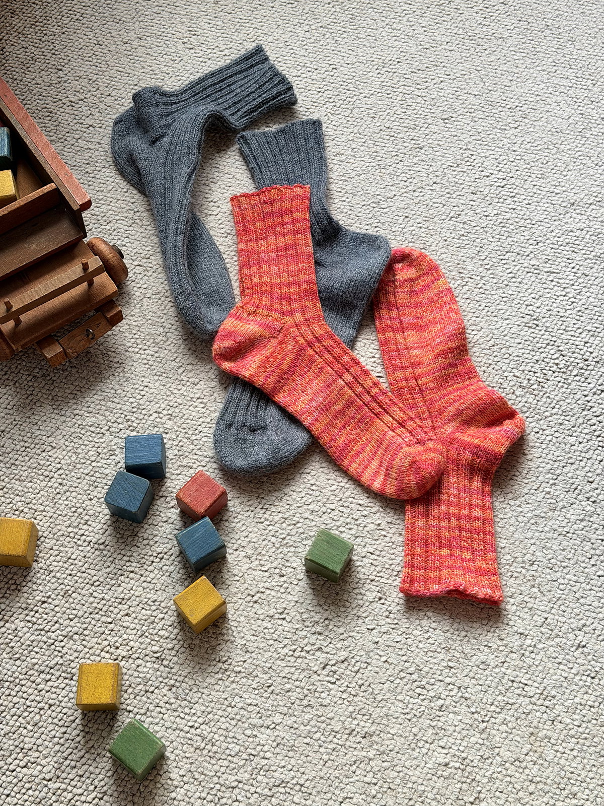 Chaussettes Boomerang – modèle de tricot (PDF, anglais)