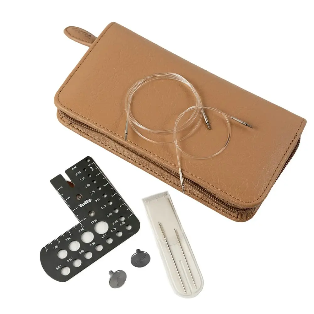 Tulip CarryC set pour aiguilles circulaires interchangeables en bambou de petit diamètre – 2,00–3,00 mm