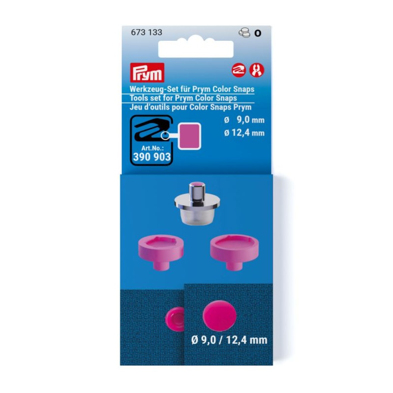 Prym Werkzeug-Set Color Snaps 9/12,4 mm /