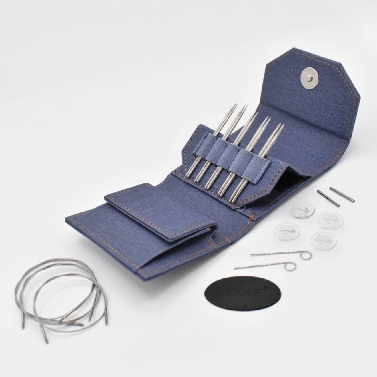 LYKKE needle set interchangeable needle tips Flight 2,00-3,00 mm 9 cm Denim 2,00-3,00 mm / 9 cm