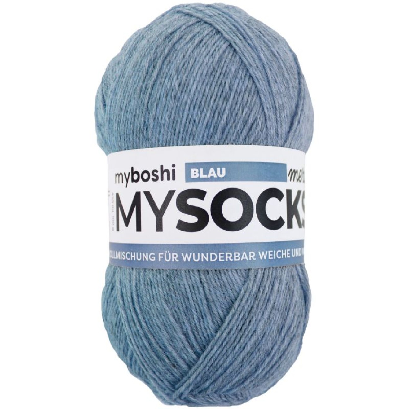 myboshi mysocks Merino Farbe col. Melange blue
