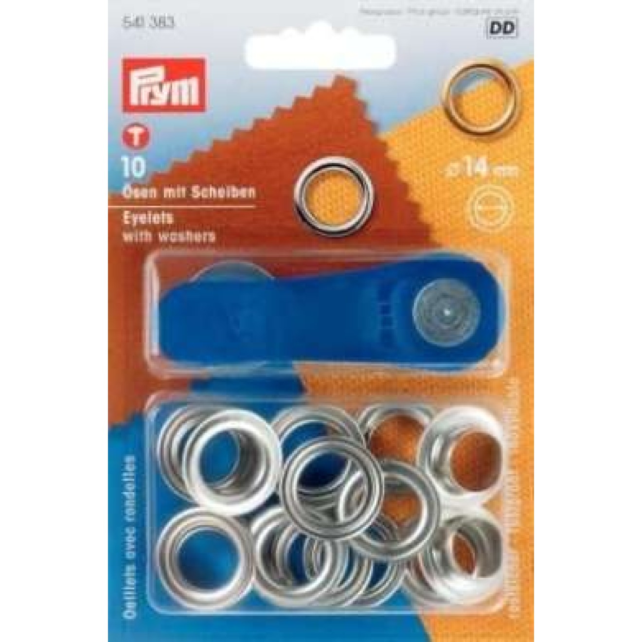 14,0 mm / silberfarbig / 10 St