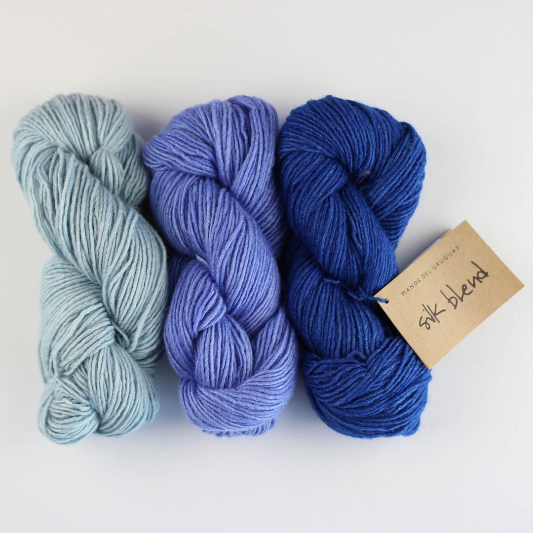 Manos del Uruguay Silk Blend uni handgefärbt yarn