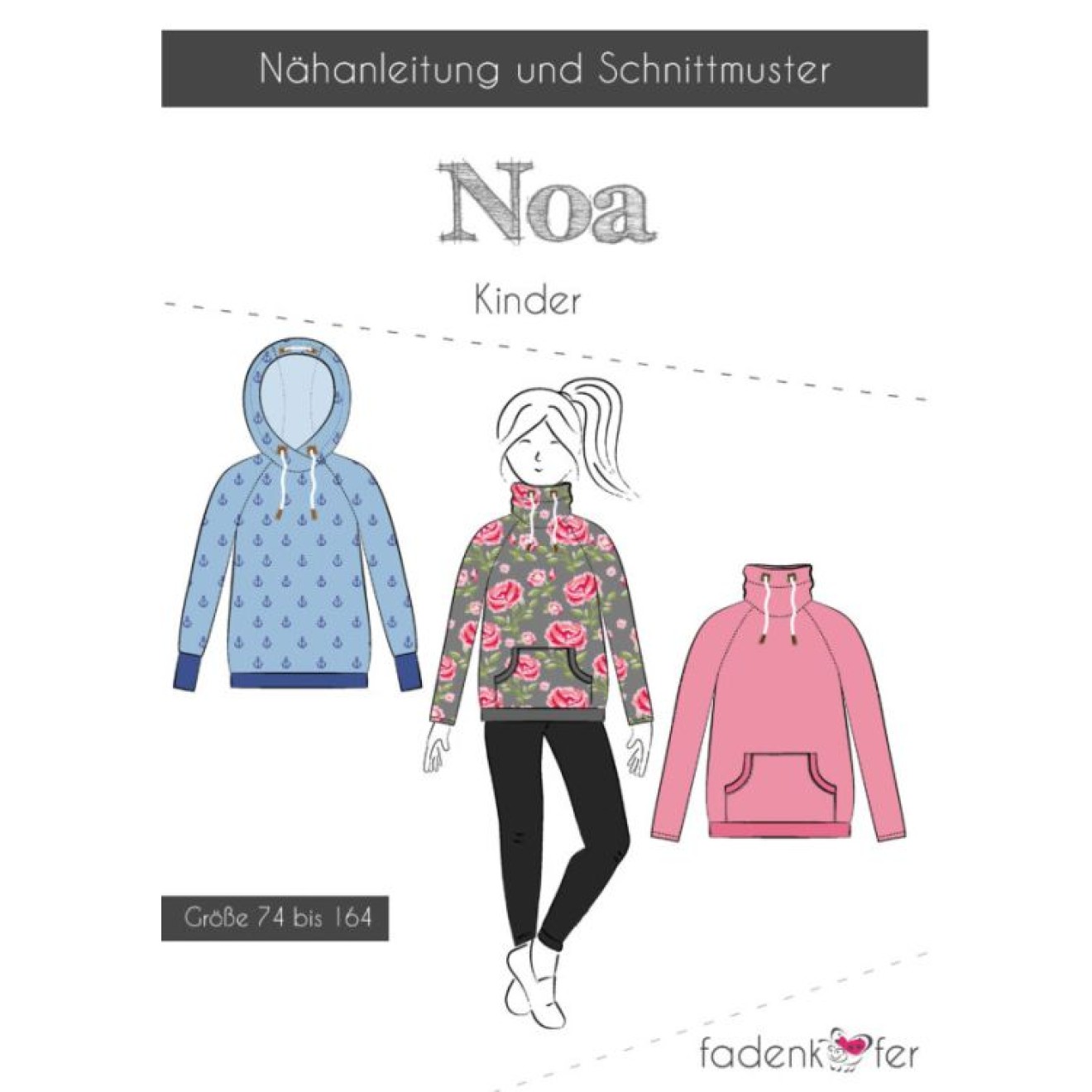 fadenkäfer Papierschnittmuster colour Noa Kinder