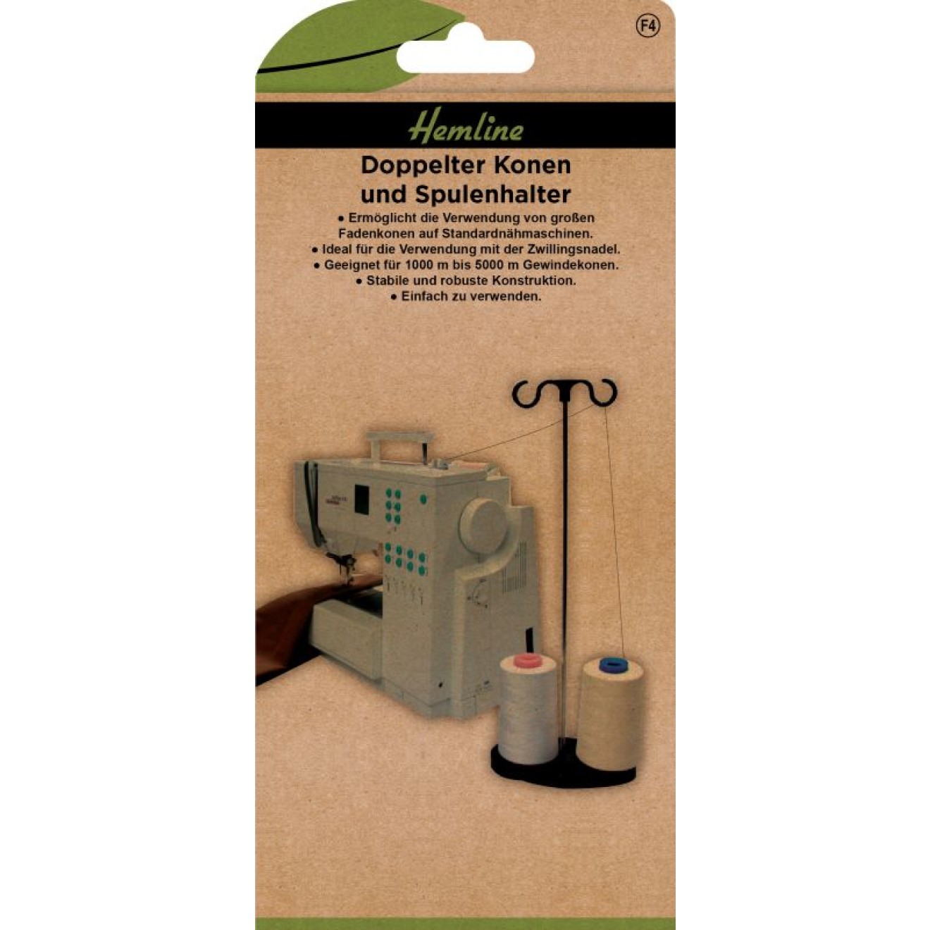 Hemline double cone and spool holder