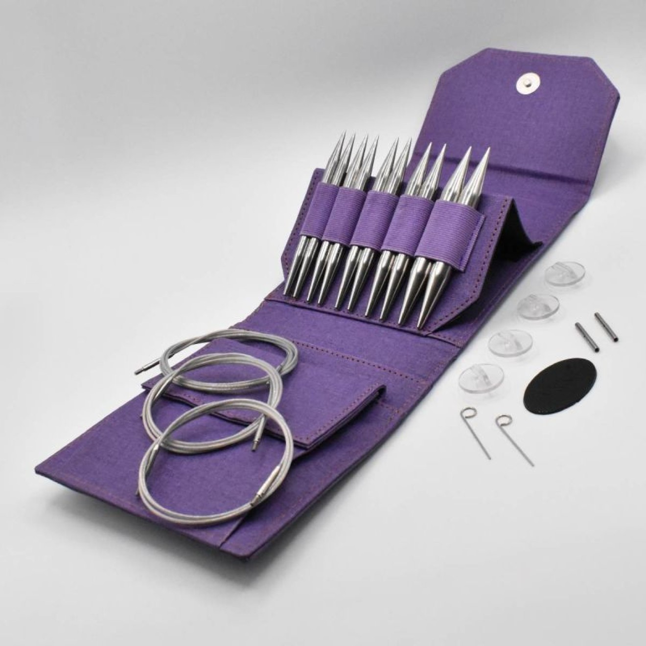 LYKKE needle set interchangeable needle tips Flight 7,00-12,00 mm 13 cm Purple 7,00-12,00 mm / 13 cm
