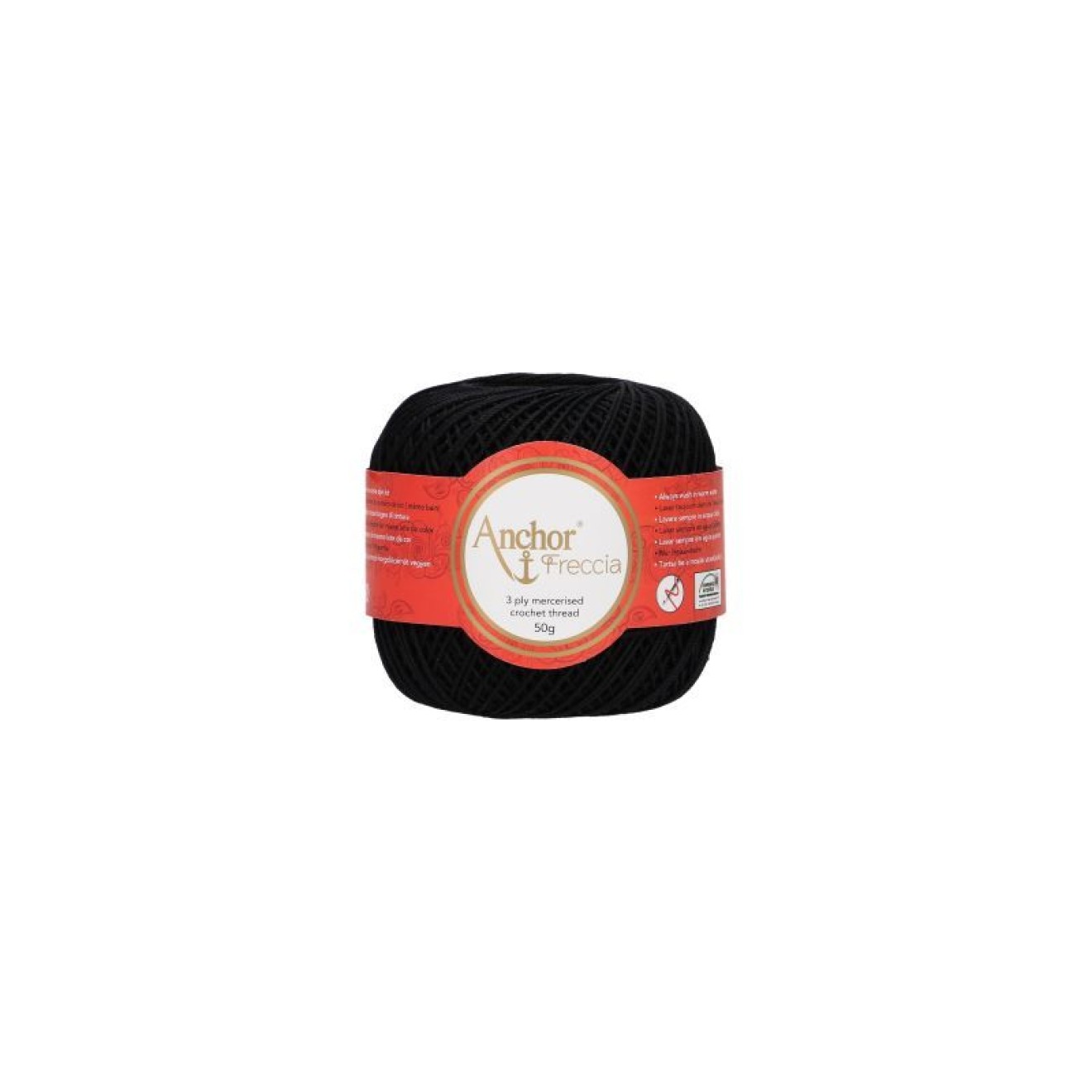 Anchor Freccia Stärke 6 50 g colour 00403 black