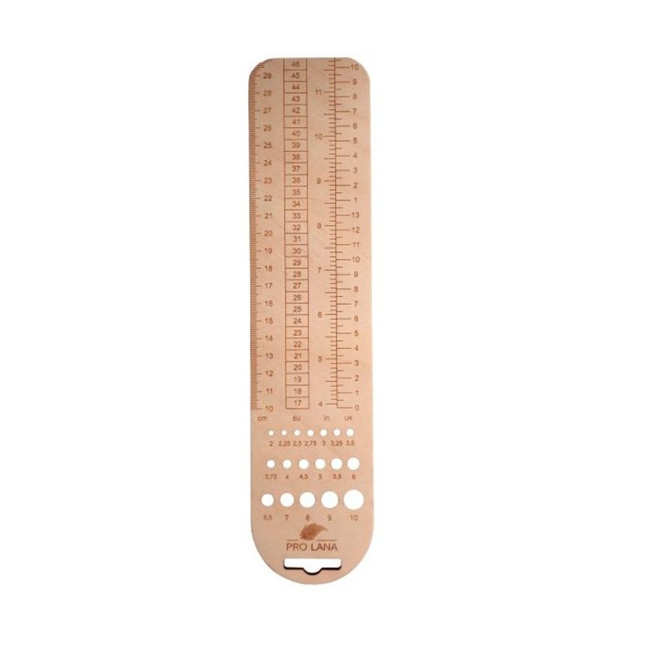 Pro Lana Sockenlineal aus Holz 30 cm