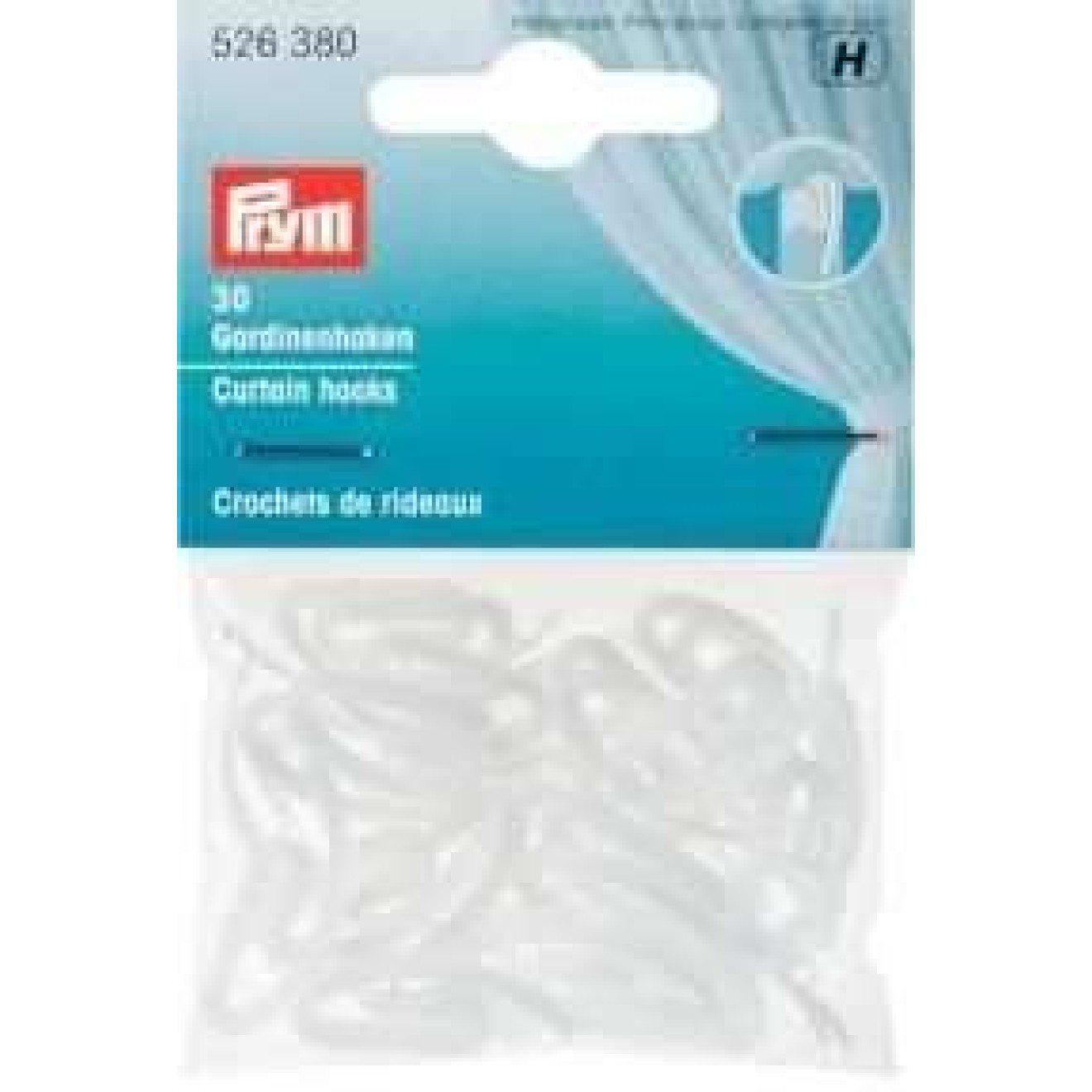 Prym Gardinenhaken weiß