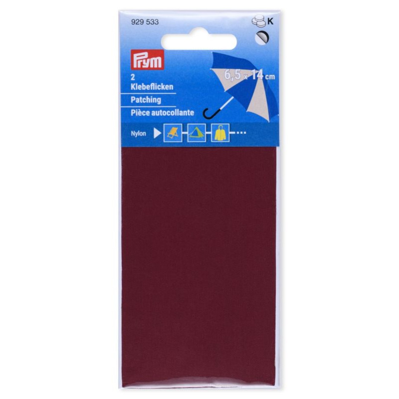 6,5x14 cm / wine red