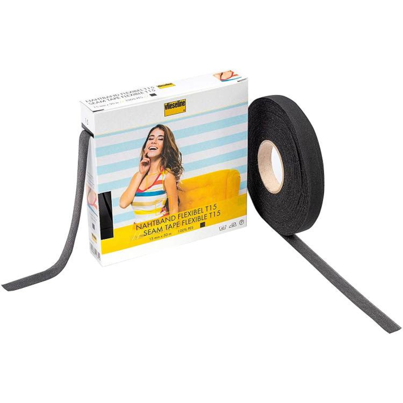 1,5 cm / black / 50 m