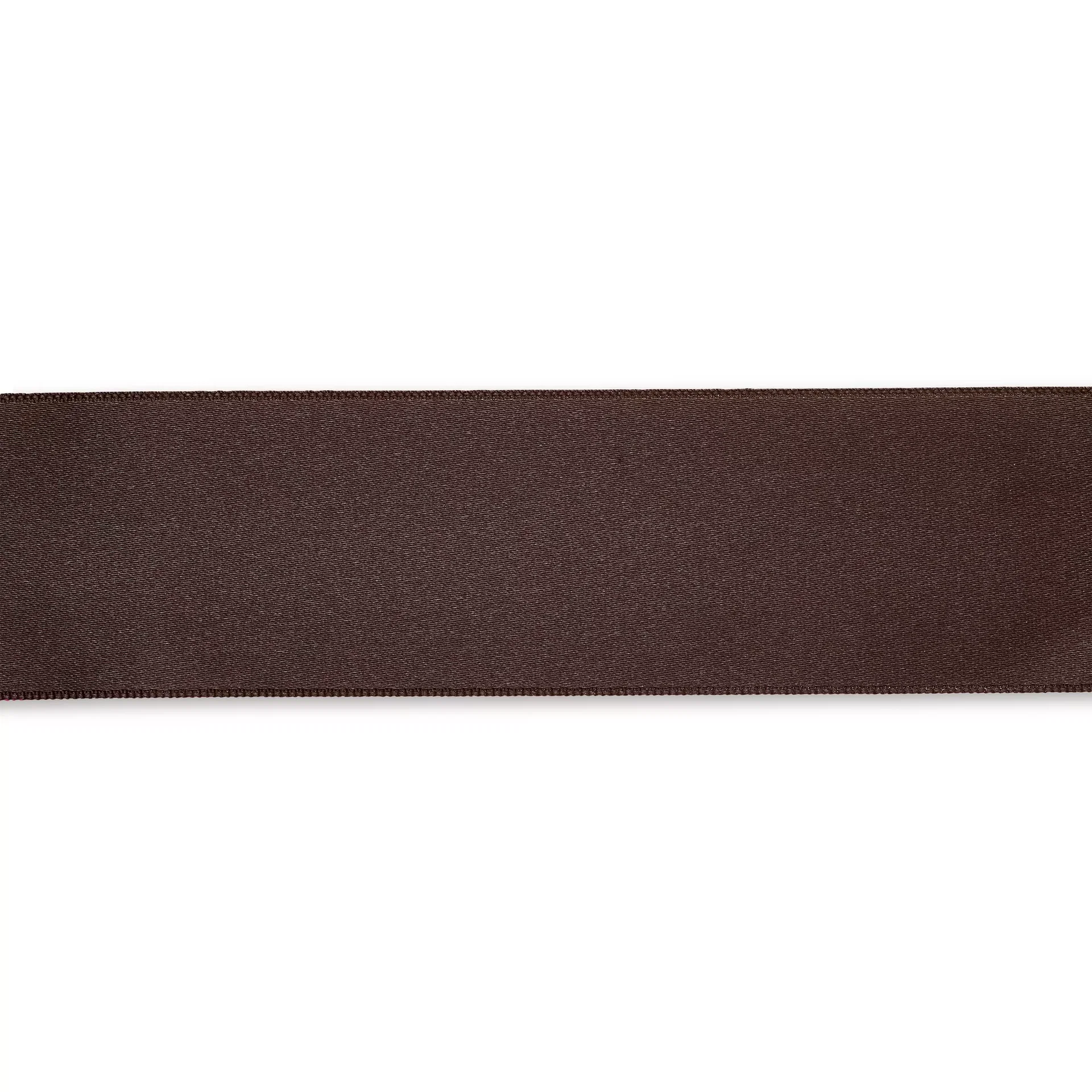 Prym satin ribbon 38 mm — dunkelbraun