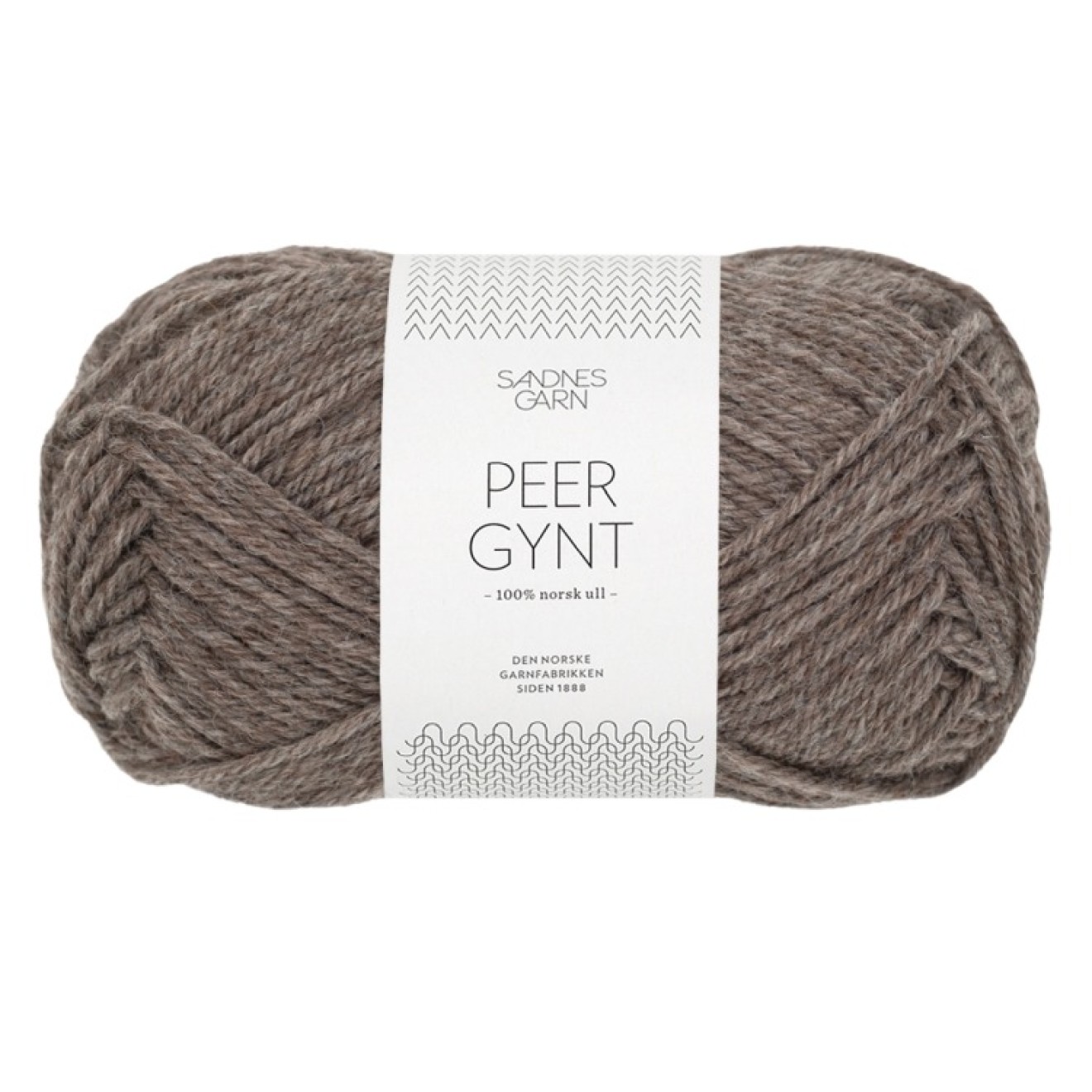 Sandnes Garn Peer Gynt colour 2652 medium brown mottled