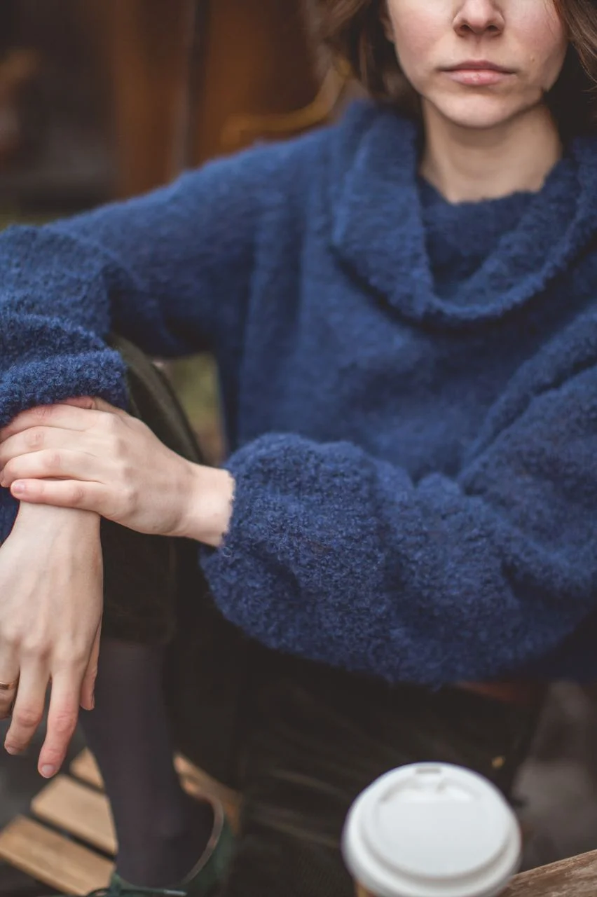 Kremke Alpaka Bouclé – b426_10125 Navy