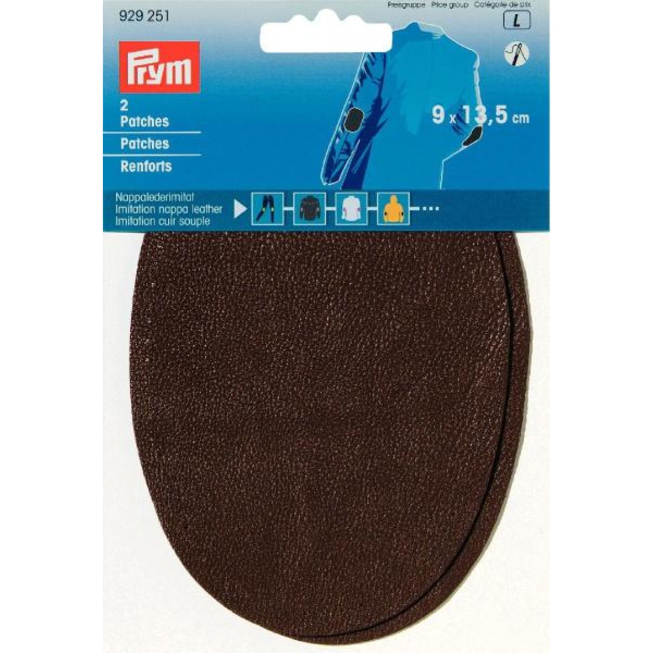 9x13,5 cm / dark brown