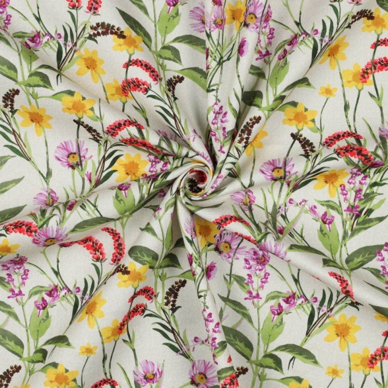 HANABI Canvas Digital Wildflowers Farbe 002 linen
