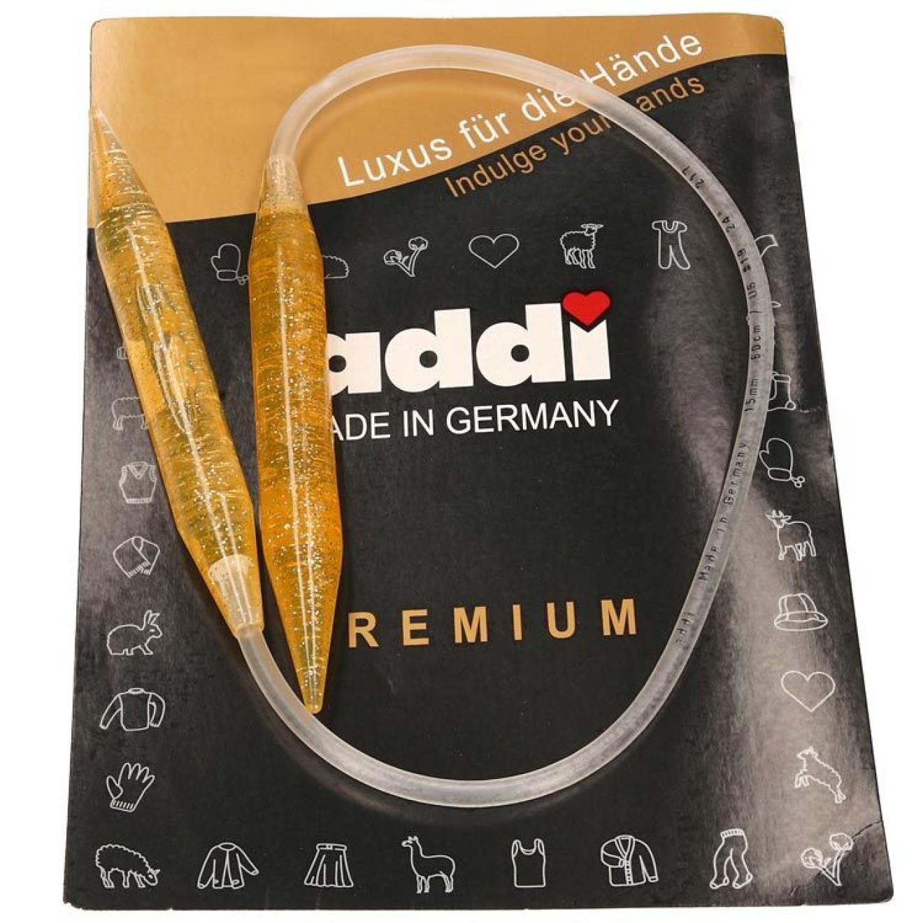 addi circular Nadel+Glitter 10,00 mm / 60 cm