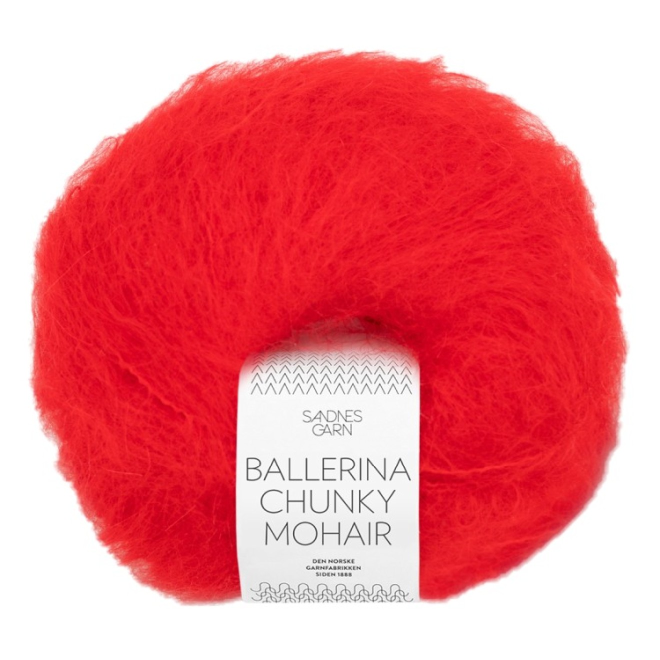 Sandnes Garn Ballerina Chunky Mohair colour 4018 scarlet red
