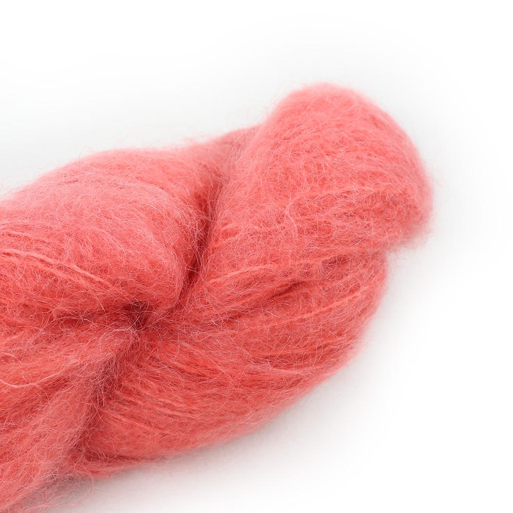 Cowgirl Blues Fluffy Mohair solids hand-dyed yarn