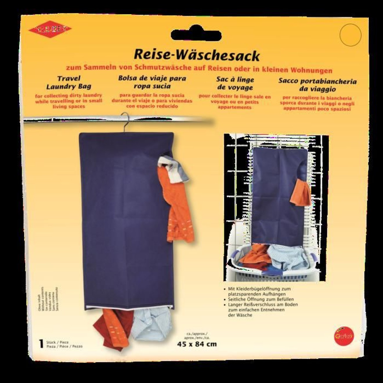 Kleiber Wäschesack ca. 45x84 cm / blau