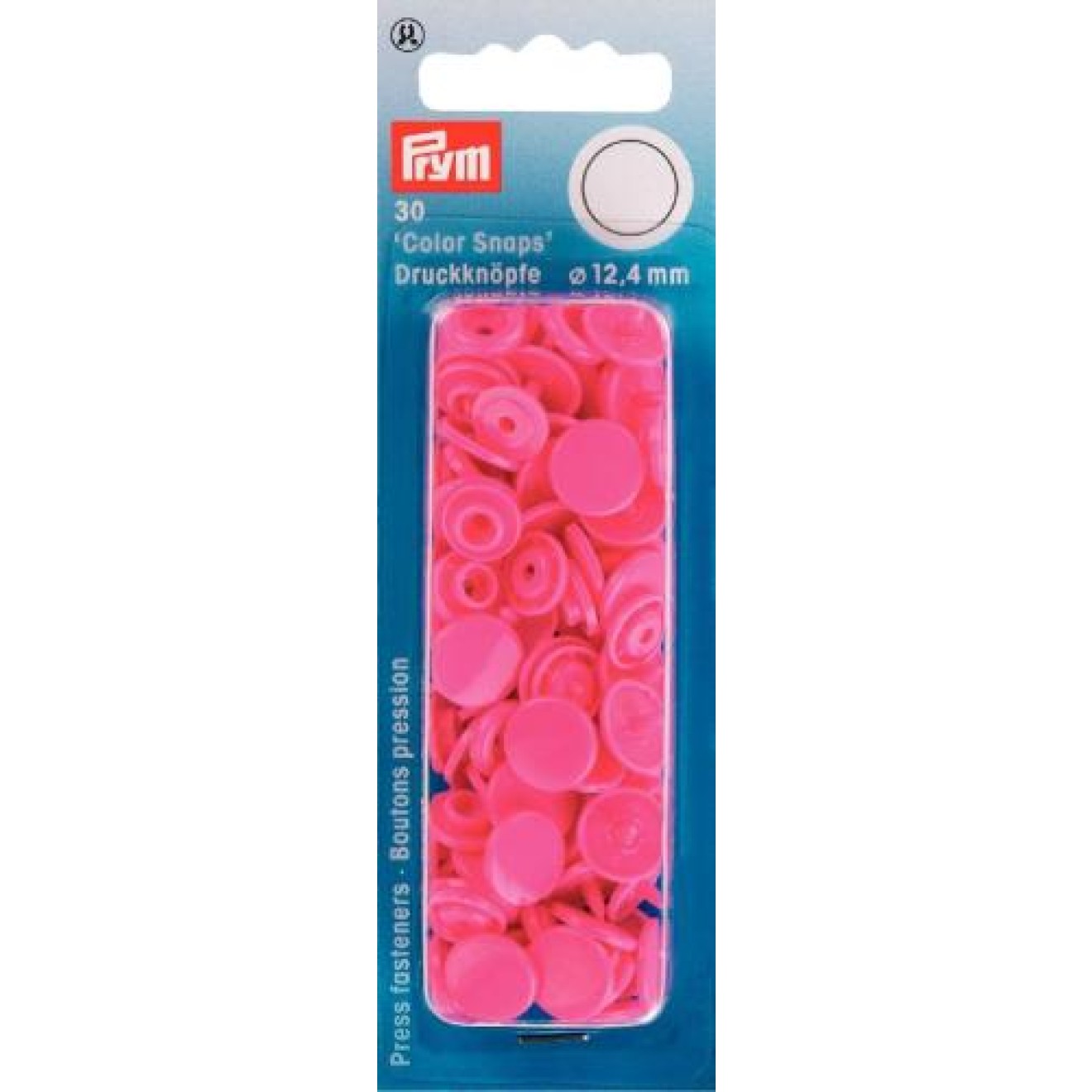 Prym sew-free snap fasteners Color Snaps 12,4 mm / pink