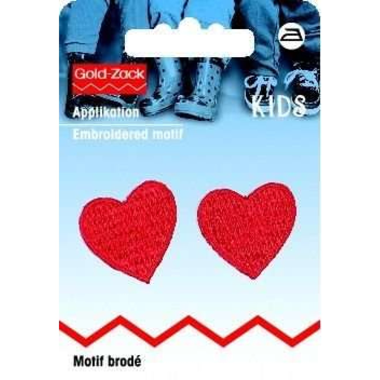Prym Applikationen - Kids and Hits - aufbügelbar ca. 2,0x2,0 cm / rot