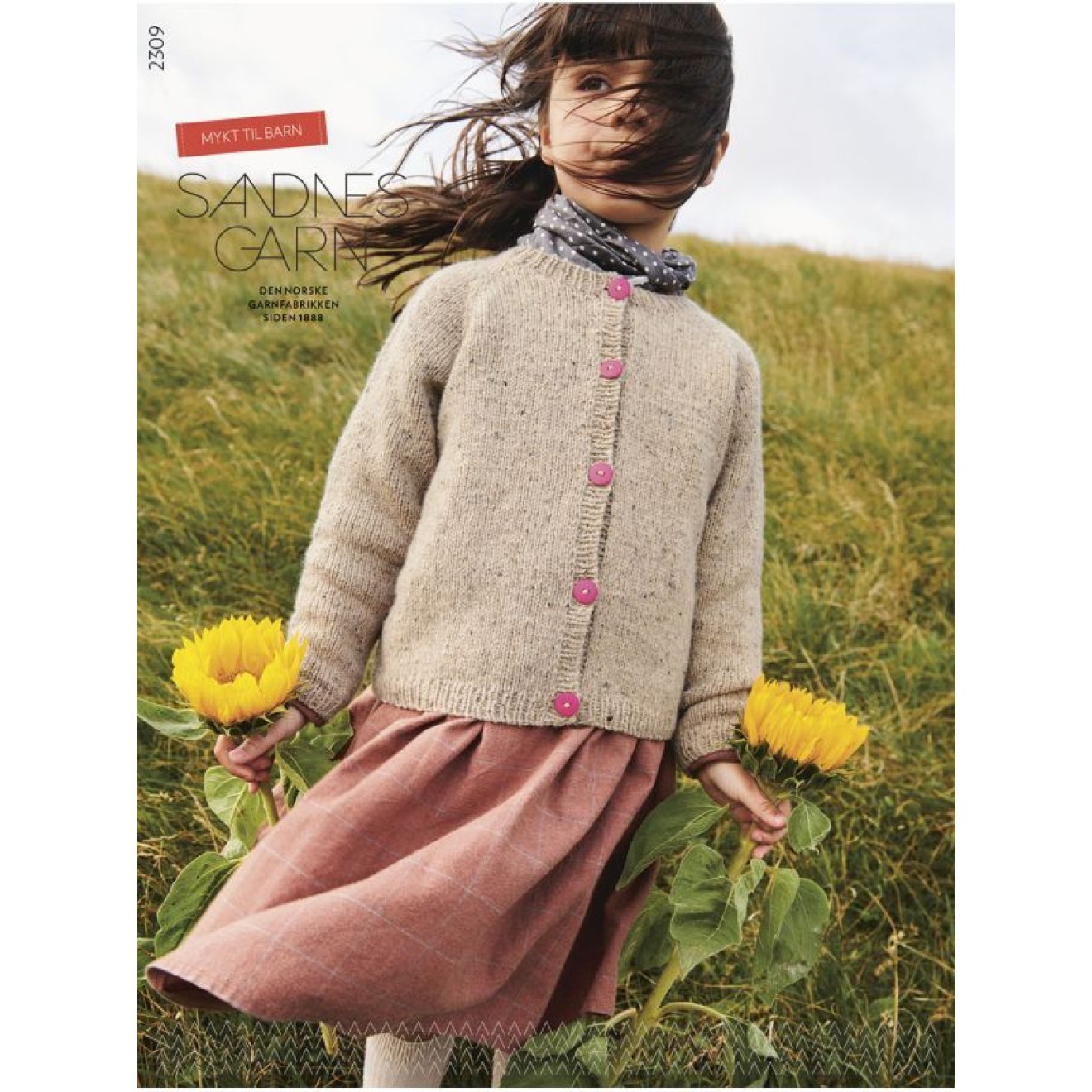 Sandnes Garn pattern booklet 2309 Mykt til barn - Englisch 1 St colour 01992 natural
