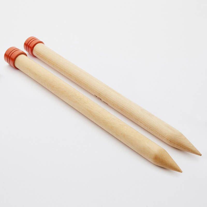 KnitPro Jackenstricknadeln JUMBO Birch 20,00 mm 25 cm 1 Paar