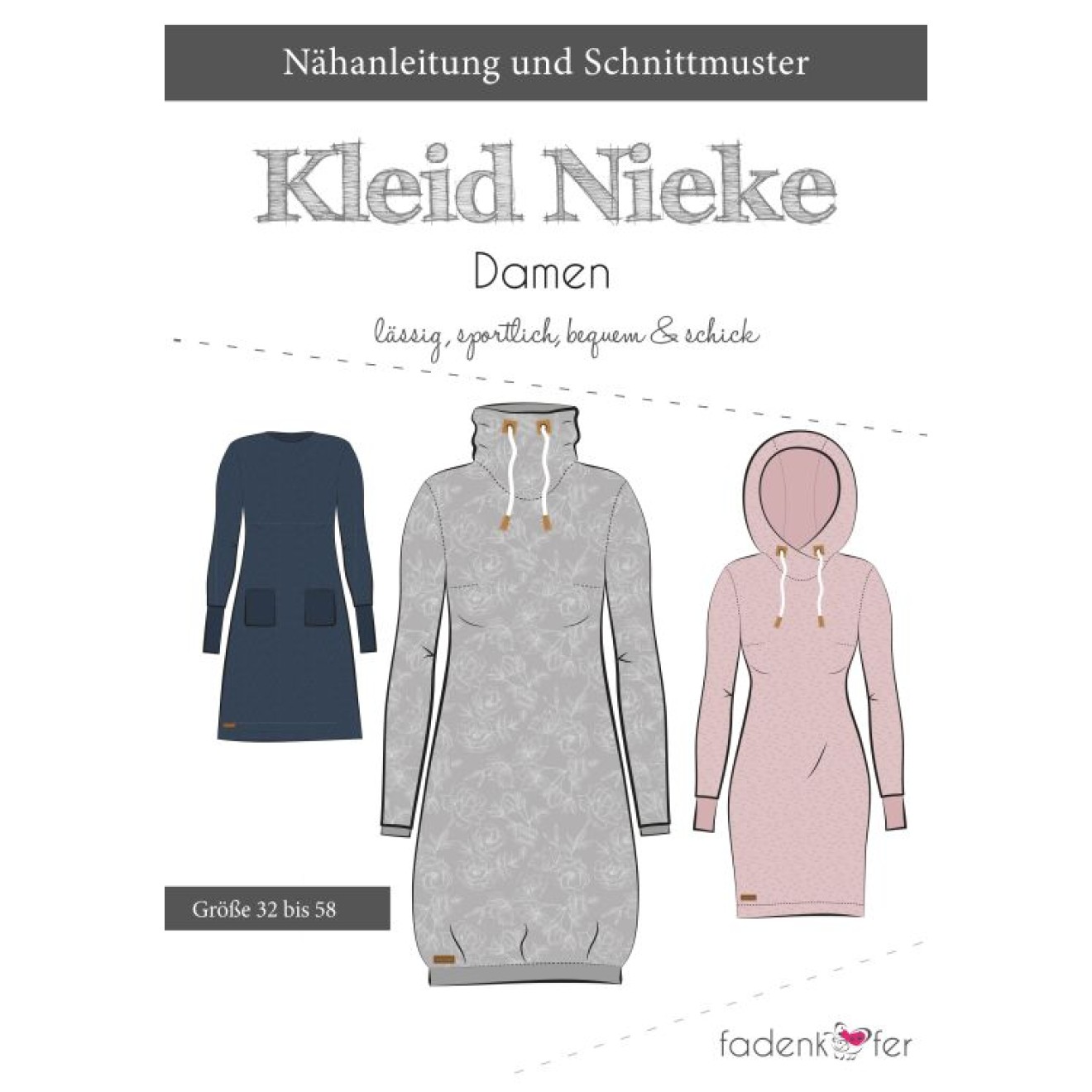 fadenkäfer Papierschnittmuster colour Nieke Erwachsene