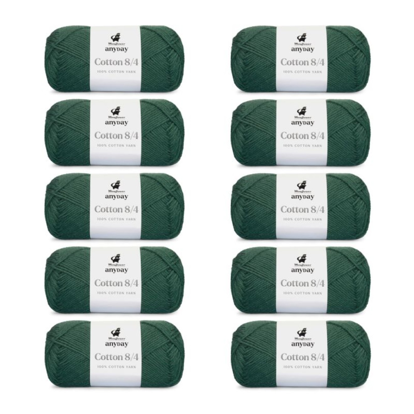 Mayflower Anyday Cotton 8/4 Farbe 015 dark green