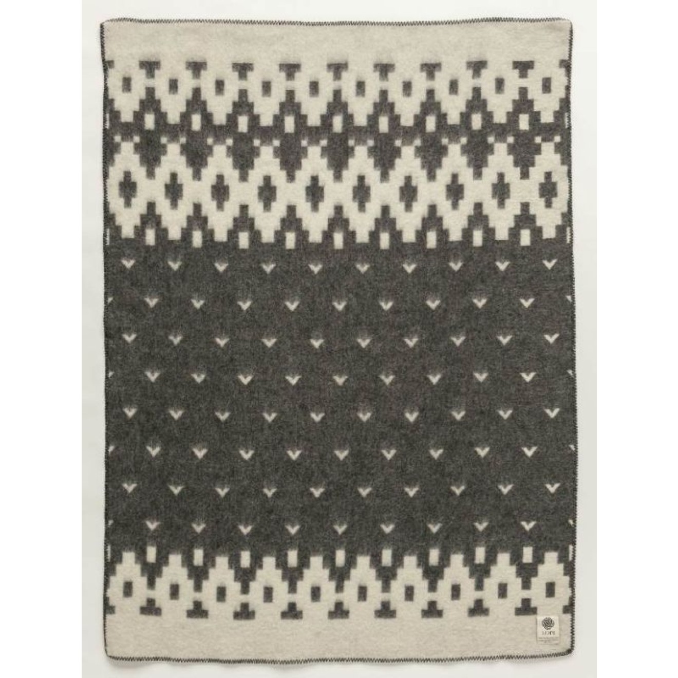 Lopi FUGLAR GREY Decke 130x180 cm / 130x180 cm