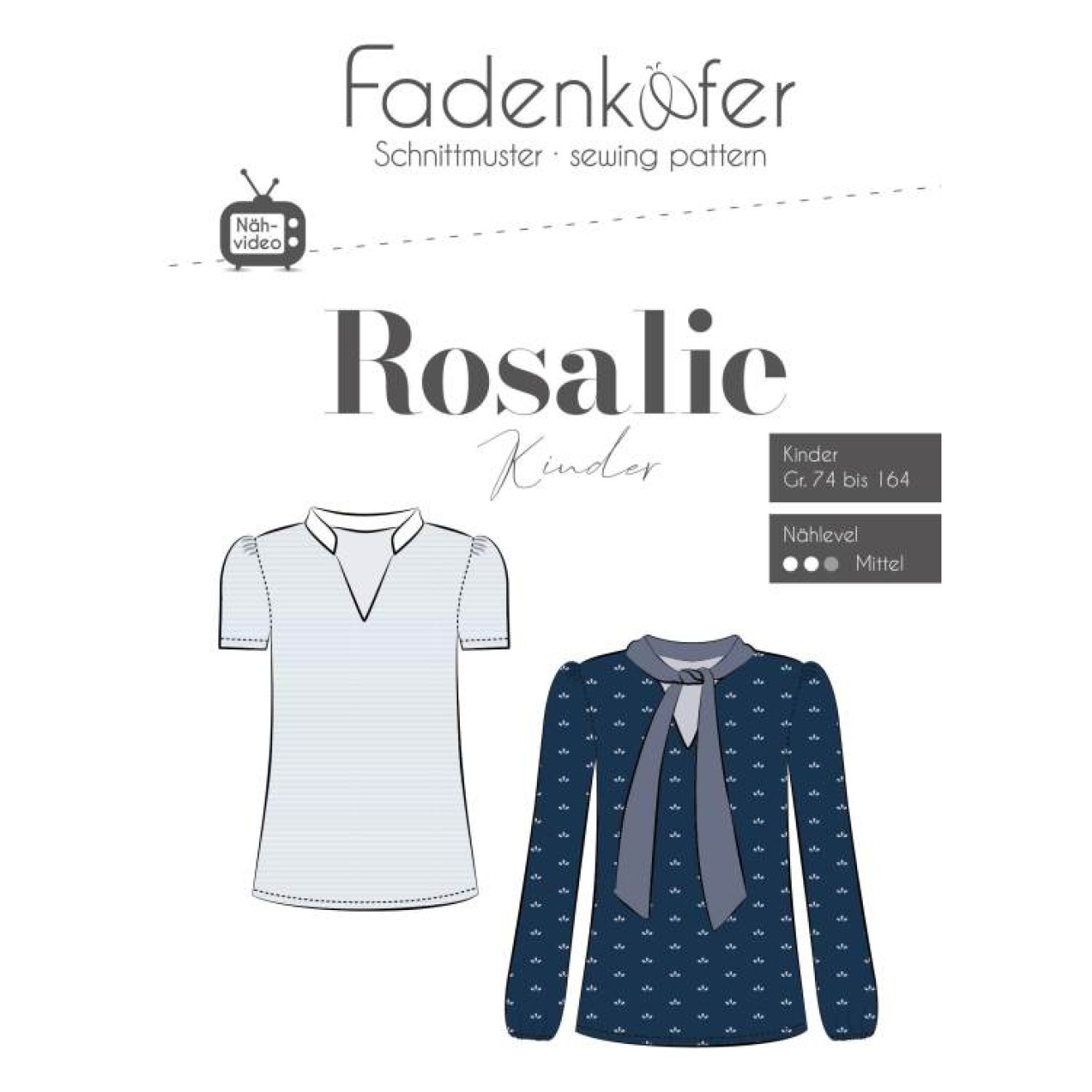 fadenkäfer Papierschnittmuster colour Rosalie Kinder