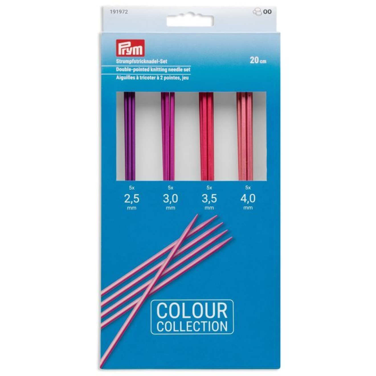 Prym double point needles Set 2,50 - 4,00 mm / 20 cm